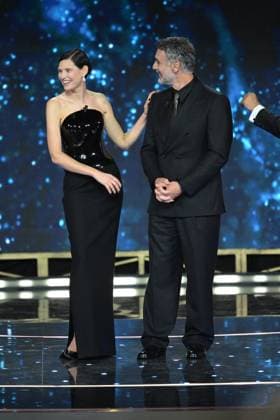 Rome, 71st David di Donatello Awards, Broadcast. Pictured: Bianca Balti, Flavio Insinna, Raoul Bova  Copyright: xMaurizioxD Avanzox xipa-agency.netx xDxAvanzo Provvisionato Landix IPA_Agency_IPA74481329