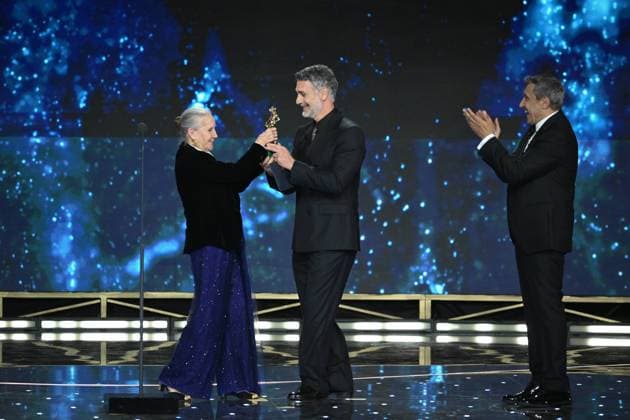 Rome, 71st David di Donatello Awards, Broadcast. Pictured: Bianca Balti, Flavio Insinna, Raoul Bova, Aurora Quattrocchi  Copyright: xMaurizioxD Avanzox xipa-agency.netx xDxAvanzo Provvisionato Landix IPA_Agency_IPA74481339