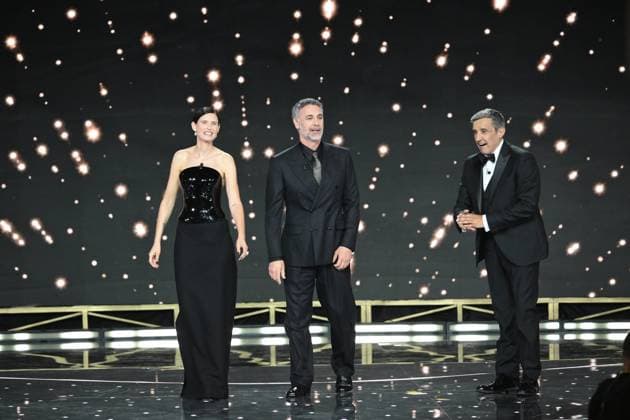 Rome, 71st David di Donatello Awards, Broadcast. Pictured: Bianca Balti, Flavio Insinna, Raoul Bova  Copyright: xMaurizioxD Avanzox xipa-agency.netx xDxAvanzo Provvisionato Landix IPA_Agency_IPA74481316