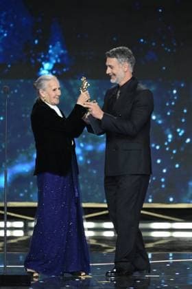 Rome, 71st David di Donatello Awards, Broadcast. Pictured: Bianca Balti, Flavio Insinna, Raoul Bova, Aurora Quattrocchi  Copyright: xMaurizioxD Avanzox xipa-agency.netx xDxAvanzo Provvisionato Landix IPA_Agency_IPA74481340