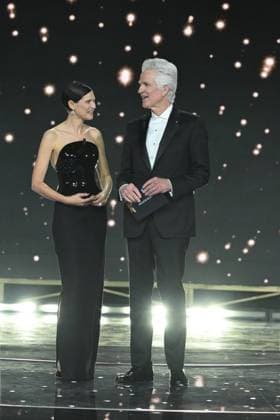 Rome, 71st David di Donatello Awards, Broadcast. Pictured: Bianca Balti, Flavio Insinna, Matthew Modine  Copyright: xMaurizioxD Avanzox xipa-agency.netx xDxAvanzo Provvisionato Landix IPA_Agency_IPA74481456