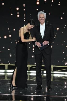 Rome, 71st David di Donatello Awards, Broadcast. Pictured: Bianca Balti, Flavio Insinna, Matthew Modine  Copyright: xMaurizioxD Avanzox xipa-agency.netx xDxAvanzo Provvisionato Landix IPA_Agency_IPA74481458