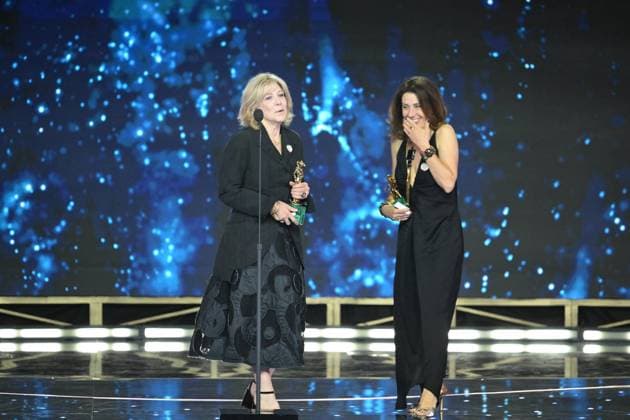 Rome, 71st David di Donatello Awards, Broadcast. In the photo: Maria Rita BARBERA - Gaia CALDERONE  Copyright: xMaurizioxD Avanzox xipa-agency.netx xDxAvanzo Provvisionato Landix IPA_Agency_IPA74481487