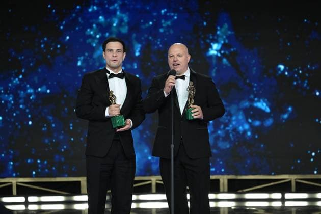 Rome, 71st David di Donatello Awards, Broadcast. Pictured: Andrea Lo Priore, Stefano Leoni  Copyright: xMaurizioxD Avanzox xipa-agency.netx xDxAvanzo Provvisionato Landix IPA_Agency_IPA74481568