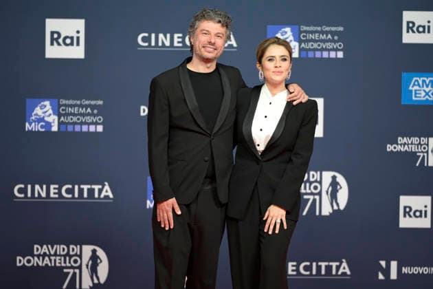 May 6, 2026, Rome, Italy: Sydney Sibilia and Greta Scarano attend the red carpet of David Di Donatello 2026 at CinecittÃ studios. Rome Italy  - ZUMAs197 20260506_aaa_s197_394 Copyright: xMarioxCartellix