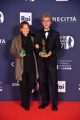 Rome, 71st edition of the David di Donatello Awards, In the photo: Esmè Sciaroni Silvio Soldini  Copyright: xVincenzoxLandix xipa-agency.netx xVincenzoxLandix IPA_Agency_IPA74481708