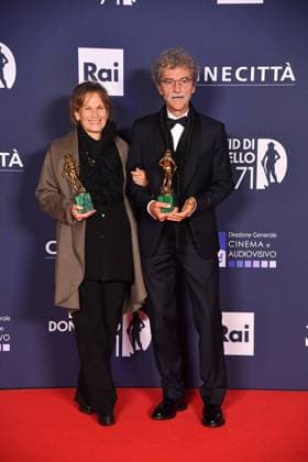 Rome, 71st edition of the David di Donatello Awards, In the photo: Esmè Sciaroni Silvio Soldini  Copyright: xVincenzoxLandix xipa-agency.netx xVincenzoxLandix IPA_Agency_IPA74481709