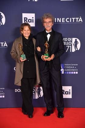 Rome, 71st edition of the David di Donatello Awards, In the photo: Esmè Sciaroni Silvio Soldini  Copyright: xVincenzoxLandix xipa-agency.netx xVincenzoxLandix IPA_Agency_IPA74481710