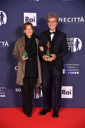 Rome, 71st edition of the David di Donatello Awards, In the photo: Esmè Sciaroni Silvio Soldini  Copyright: xVincenzoxLandix xipa-agency.netx xVincenzoxLandix IPA_Agency_IPA74481711