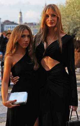 Gala dinner at the Pinault family s Giorgio Cini Foundation. Pictured: Mathilde Pinault (right) and Valentina Paloma Pinault (left).  Copyright: xMatteoxChinellatox xipa-agency.netx xipa-agency.netx xMatteoxChinellatox IPA_Agency_IPA74478055