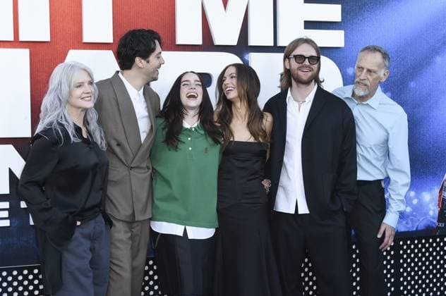 Patrick O Connell, Billie Eilish, Nat Wolff, Maggie Baird, Finneas O Connell, Claudia Sulewski at arrivals for BILLIE EILISH - HIT ME HARD AND SOFT: THE TOUR (LIVE IN 3D) Premiere, Westwood Village Theatre, Los Angeles, CA, May 06, 2026. Photo By: Elizabeth Goodenough Everett Collection BILLIE EILISH - HIT ME HARD AND SOFT: THE TOUR (LIVE IN 3D) Premiere PUBLICATIONXNOTxINxCANxCHNxFRAxITAxJPNxNORxPOLxRUSxESPxUKxUSA