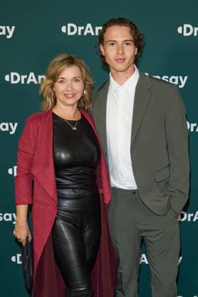 Tina Ruland with son Jahvis World premiere of Cannabe Die Doku mit Capo at Delphi Kino in Berlin on 06 05 2026 Premiere Cannabe Die Doku mit Capo
