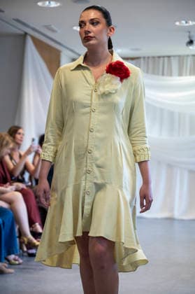Summer Fashion Week Latam 2026 in Madrid, Spain - 6 MAY 2026. A model walks the runway at the Paulina Luna fashion show during the Summer Fashion Week Latam 2026 at the Pons Foundation . Madrid Spain Copyright: xAtilanoxGarciax xSOPAxImagesx photos17729