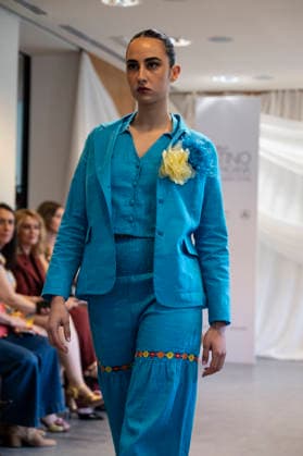 Summer Fashion Week Latam 2026 in Madrid, Spain - 6 MAY 2026. A model walks the runway at the Paulina Luna fashion show during the Summer Fashion Week Latam 2026 at the Pons Foundation . Madrid Spain Copyright: xAtilanoxGarciax xSOPAxImagesx photos17737