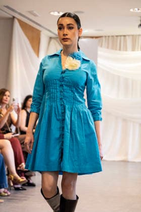 Summer Fashion Week Latam 2026 in Madrid, Spain - 6 MAY 2026. A model walks the runway at the Paulina Luna fashion show during the Summer Fashion Week Latam 2026 at the Pons Foundation . Madrid Spain Copyright: xAtilanoxGarciax xSOPAxImagesx photos17739
