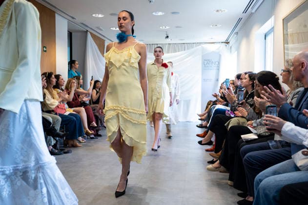Summer Fashion Week Latam 2026 in Madrid, Spain - 6 MAY 2026. A model walks the runway at the Paulina Luna fashion show during the Summer Fashion Week Latam 2026 at the Pons Foundation . Madrid Spain Copyright: xAtilanoxGarciax xSOPAxImagesx photos17746