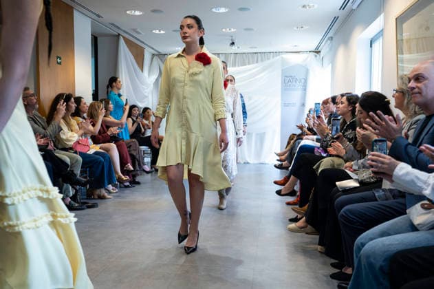 Summer Fashion Week Latam 2026 in Madrid, Spain - 6 MAY 2026. A model walks the runway at the Paulina Luna fashion show during the Summer Fashion Week Latam 2026 at the Pons Foundation . Madrid Spain Copyright: xAtilanoxGarciax xSOPAxImagesx photos17747
