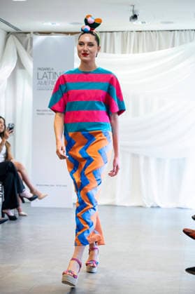 Summer Fashion Week Latam 2026 in Madrid, Spain - 6 MAY 2026. A model walks the runway at the Agatha Ruiz de la Prada fashion show during the Summer Fashion Week Latam 2026 at the Pons Foundation. Madrid Spain Copyright: xAtilanoxGarciax xSOPAxImagesx photos17754