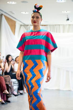 Summer Fashion Week Latam 2026 in Madrid, Spain - 6 MAY 2026. A model walks the runway at the Agatha Ruiz de la Prada fashion show during the Summer Fashion Week Latam 2026 at the Pons Foundation. Madrid Spain Copyright: xAtilanoxGarciax xSOPAxImagesx photos17755
