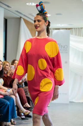 Summer Fashion Week Latam 2026 in Madrid, Spain - 6 MAY 2026. A model walks the runway at the Agatha Ruiz de la Prada fashion show during the Summer Fashion Week Latam 2026 at the Pons Foundation. Madrid Spain Copyright: xAtilanoxGarciax xSOPAxImagesx photos17757