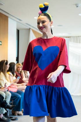 Summer Fashion Week Latam 2026 in Madrid, Spain - 6 MAY 2026. A model walks the runway at the Agatha Ruiz de la Prada fashion show during the Summer Fashion Week Latam 2026 at the Pons Foundation. Madrid Spain Copyright: xAtilanoxGarciax xSOPAxImagesx photos17761