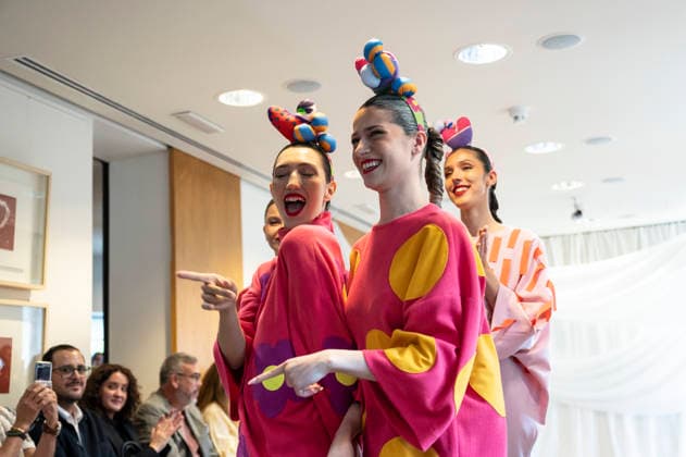 Summer Fashion Week Latam 2026 in Madrid, Spain - 6 MAY 2026. A model walks the runway at the Agatha Ruiz de la Prada fashion show during the Summer Fashion Week Latam 2026 at the Pons Foundation. Madrid Spain Copyright: xAtilanoxGarciax xSOPAxImagesx photos17768