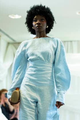 Summer Fashion Week Latam 2026 in Madrid, Spain - 6 MAY 2026. A model walks the runway at the Faride fashion show during the Summer Fashion Week Latam 2026 at the Pons Foundation . Madrid Spain Copyright: xAtilanoxGarciax xSOPAxImagesx photos17799