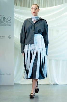 Summer Fashion Week Latam 2026 in Madrid, Spain - 6 MAY 2026. A model walks the runway at the Joseph Mendoza fashion show during the Summer Fashion Week Latam 2026 at the Pons Foundation. Madrid Spain Copyright: xAtilanoxGarciax xSOPAxImagesx photos17807