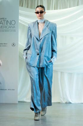 Summer Fashion Week Latam 2026 in Madrid, Spain - 6 MAY 2026. A model walks the runway at the Joseph Mendoza fashion show during the Summer Fashion Week Latam 2026 at the Pons Foundation. Madrid Spain Copyright: xAtilanoxGarciax xSOPAxImagesx photos17809
