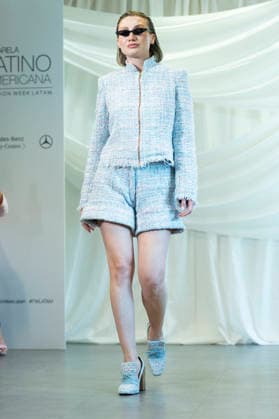 Summer Fashion Week Latam 2026 in Madrid, Spain - 6 MAY 2026. A model walks the runway at the Joseph Mendoza fashion show during the Summer Fashion Week Latam 2026 at the Pons Foundation. Madrid Spain Copyright: xAtilanoxGarciax xSOPAxImagesx photos17813