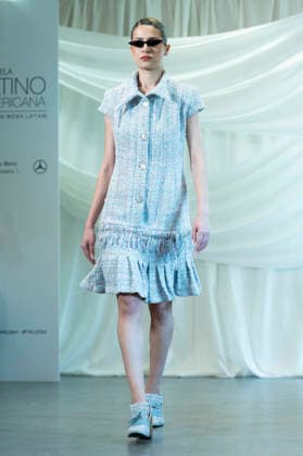 Summer Fashion Week Latam 2026 in Madrid, Spain - 6 MAY 2026. A model walks the runway at the Joseph Mendoza fashion show during the Summer Fashion Week Latam 2026 at the Pons Foundation. Madrid Spain Copyright: xAtilanoxGarciax xSOPAxImagesx photos17815