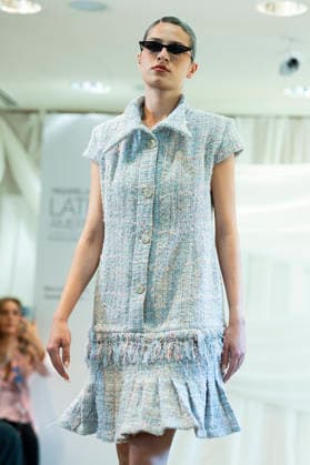 Summer Fashion Week Latam 2026 in Madrid, Spain - 6 MAY 2026. A model walks the runway at the Joseph Mendoza fashion show during the Summer Fashion Week Latam 2026 at the Pons Foundation. Madrid Spain Copyright: xAtilanoxGarciax xSOPAxImagesx photos17816