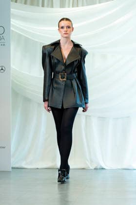 Summer Fashion Week Latam 2026 in Madrid, Spain - 6 MAY 2026. A model walks the runway at the Joseph Mendoza fashion show during the Summer Fashion Week Latam 2026 at the Pons Foundation. Madrid Spain Copyright: xAtilanoxGarciax xSOPAxImagesx photos17819