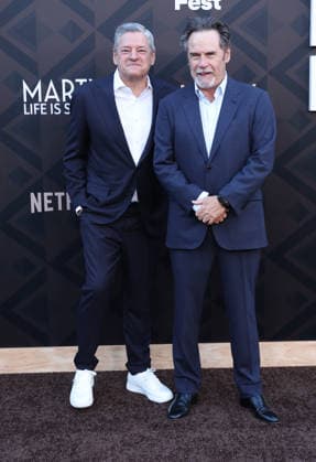 Los Angeles Premiere Of Netflix s Marty, Life Is Short Hollywood CA May 06: Ted Sarandos, Dennis Miller Akhbarii at the Los Angeles Premiere Of Netflix s Marty, Life Is Short held at The Egyptian Theatre in Hollywood, CA. on May 06, 2026 Credit: AdMedia Hollywood CA United States EDITORIAL USE ONLY  Copyright: xx ADx admphotostwo987325