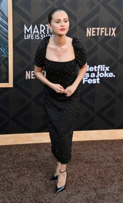 Selena Gomez attends the premiere of Netflix s documentary Marty Life Is Short at the Egyptian Theatre in the Hollywood section of Los Angeles on Wednesday, May 6, 2026. Storyline: The definitive documentary on comedian Martin Short, exploring his career across film, television, theater and comedy.  LAP2026050616 JIMxRUYMEN