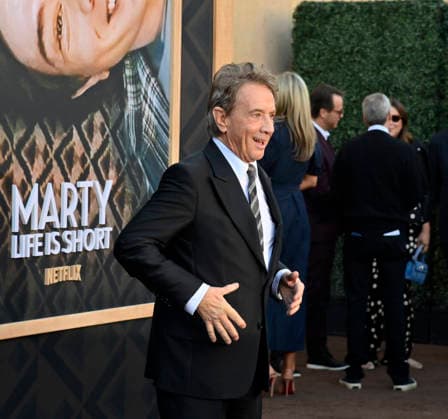 Martin Short attends the premiere of Netflix s documentary Marty Life Is Short at the Egyptian Theatre in the Hollywood section of Los Angeles on Wednesday, May 6, 2026. Storyline: The definitive documentary on comedian Martin Short, exploring his career across film, television, theater and comedy.  LAP2026050625 JIMxRUYMEN