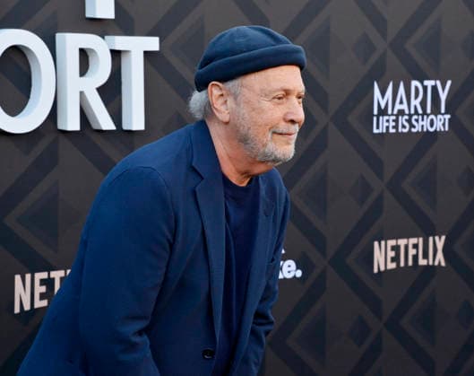 Billy Krystal attends the premiere of Netflix s documentary Marty Life Is Short at the Egyptian Theatre in the Hollywood section of Los Angeles on Wednesday, May 6, 2026. Storyline: The definitive documentary on comedian Martin Short, exploring his career across film, television, theater and comedy.  LAP2026050631 JIMxRUYMEN