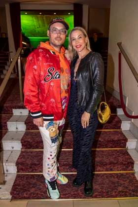 ABB CANNABE Mr Blingbling and Michelle Monballijn as guests at the world premiere of Cannabe Die Doku mit Capo at Delphi Filmpalast , on 06 05 2026 in Berlin Berlin Germany