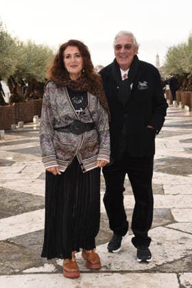 Venice, Pinault Foundation gala dinner on the island of San Giorgio, pictured: Angela Missoni, Bruno Ragazzi  Copyright: xFRANCESCAxVIECELIx xipa-agency.netx xFrancescaxViecelix IPA_Agency_IPA74479789