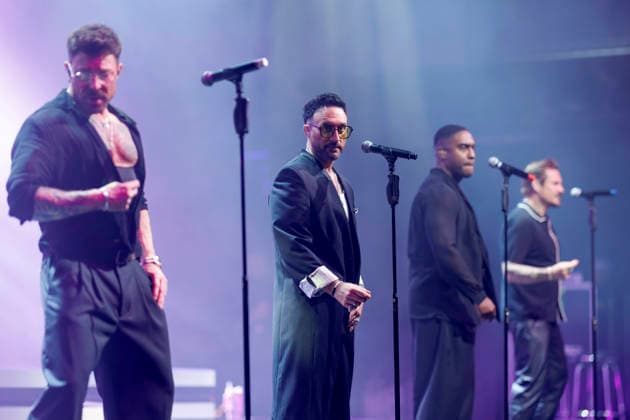 The singers Duncan James, Antony Costa, Simon Webbe and Lee Ryan from the British pop boyband Blue during their performance as part of the 25th Anniversary Tour at the Palladium Cologne Cologne, 06 05 2026 NRW Germany Copyright: xChristophxHardtx
