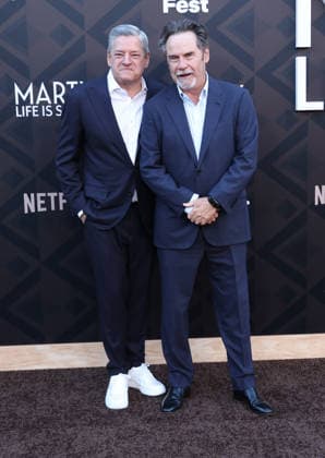 Arrivals for the Los Angeles premiere of Netflix s Marty, Life Is Short at The Egyptian Theatre Featuring: Ted Sarandos, Dennis Miller Where: Los Angeles, California, United States When: 06 May 2026 Credit: Faye s Vision Cover Images EDITORIAL USE ONLY. NOT FOR USE BY NEWSPAPERS BASED IN THE UK. Copyright: xx coverimg55669444