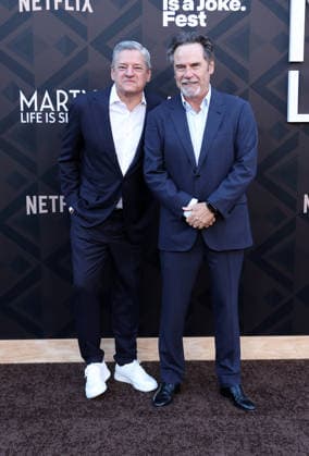 Arrivals for the Los Angeles premiere of Netflix s Marty, Life Is Short at The Egyptian Theatre Featuring: Ted Sarandos, Dennis Miller Where: Los Angeles, California, United States When: 06 May 2026 Credit: Faye s Vision Cover Images EDITORIAL USE ONLY. NOT FOR USE BY NEWSPAPERS BASED IN THE UK. Copyright: xx coverimg55669445