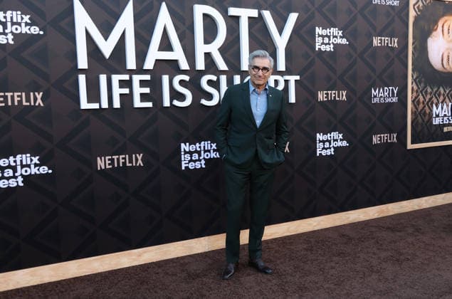 Arrivals for the Los Angeles premiere of Netflix s Marty, Life Is Short at The Egyptian Theatre Featuring: Eugene Levy Where: Los Angeles, California, United States When: 06 May 2026 Credit: Faye s Vision Cover Images EDITORIAL USE ONLY. NOT FOR USE BY NEWSPAPERS BASED IN THE UK. Copyright: xx coverimg55669493
