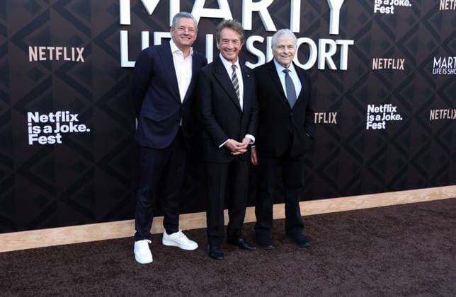 Arrivals for the Los Angeles premiere of Netflix s Marty, Life Is Short at The Egyptian Theatre Featuring: Ted Sarandos, Martin Short, Lawrence Kasdan Where: Los Angeles, California, United States When: 06 May 2026 Credit: Faye s Vision Cover Images EDITORIAL USE ONLY. NOT FOR USE BY NEWSPAPERS BASED IN THE UK. Copyright: xx coverimg55669531