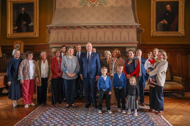 Prince Albert II Visit To Montresor S.A.S. Prince Albert II of Monaco visits Montrésor, Indre-et-Loire, France on May 6, 2026, following the footsteps of one of his ancestors, Imbert de Batarnay (1438-1523). Welcomed by the prefect of Indre-et-Loire and Frédéric Gaultier, mayor of Montrésor, the Sovereign Prince visited the collegiate church where Imbert de Batarnay rests before touring the château and addressing the local population gathered in the park. Photo by Pascal Avenet ABACAPRESS.COM Montresor Indre-et-Loire (37) France  Copyright: xAvenetxPascal ABACAx