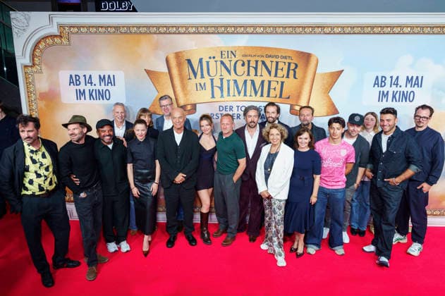 Heiner Lauterbach, Maximilian Brückner, Momo Beier, Michaela May, Hannah Herzsprung and David Dietl with cast and crew at the premiere of the feature film Ein Münchner im Himmel Der Tod ist erst der Anfang at Mathäser Filmpalast Munich, 06 05 2026 Foto:xN.xKolinzx xFuturexImagex himmel_6572
