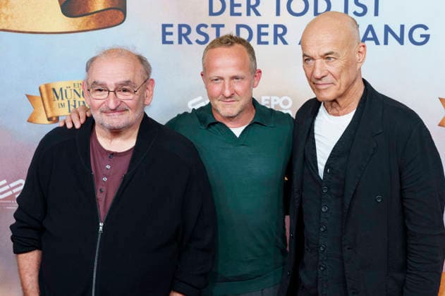 Sigi Zimmerschied, Maximilian Brückner and Heiner Lauterbach at the premiere of the movie Ein Münchner im Himmel Der Tod ist erst der Anfang at Mathäser Filmpalast Munich, 06 05 2026 Foto:xN.xKolinzx xFuturexImagex himmel_6585