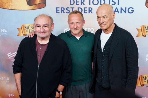 Sigi Zimmerschied, Maximilian Brückner and Heiner Lauterbach at the premiere of the movie Ein Münchner im Himmel Der Tod ist erst der Anfang at Mathäser Filmpalast Munich, 06 05 2026 Foto:xN.xKolinzx xFuturexImagex himmel_6586