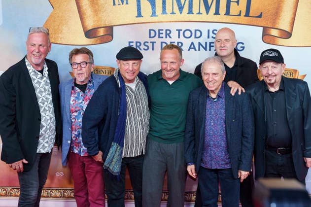 Willy Duncan, Dieter Radig, Ludwig Seuss, Maximilian Brückner, Günther Sigl, Andreas Keller and Barny Murphy at the premiere of the movie Ein Münchner im Himmel Der Tod ist erst der Anfang at Mathäser Filmpalast Munich, 06 05 2026 Foto:xN.xKolinzx xFuturexImagex himmel_6620