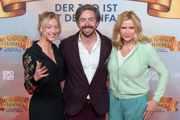 Lilly Krug, David Dietl and Veronica Ferres at the premiere of the movie Ein Münchner im Himmel Der Tod ist erst der Anfang at Mathäser Filmpalast Munich, 06 05 2026 Foto:xN.xKolinzx xFuturexImagex himmel_6642